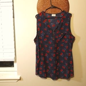 Women's PLUS sleeveless blouse